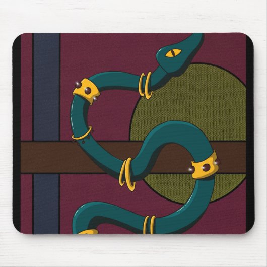 Sticker Carré Snake Muismat (Voorkant)