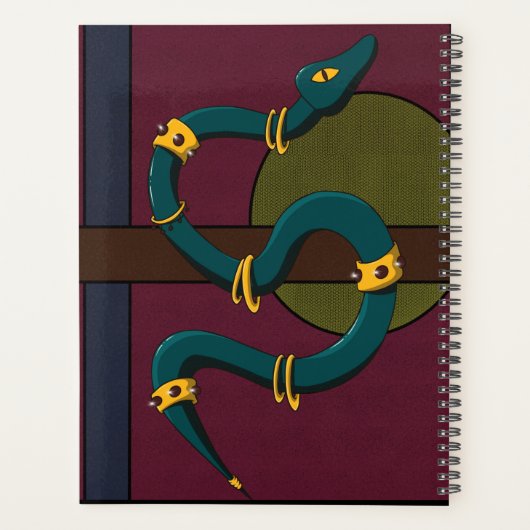 Sticker Carré Snake Planner (Achterkant)