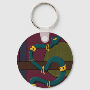 Sticker Carré Snake Sleutelhanger
