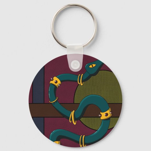 Sticker Carré Snake Sleutelhanger (Voorkant)