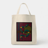 Sticker Carré Snake Tote Bag (Achterkant)