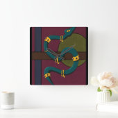 Sticker Carré Snake Vierkante Klok (Huis)