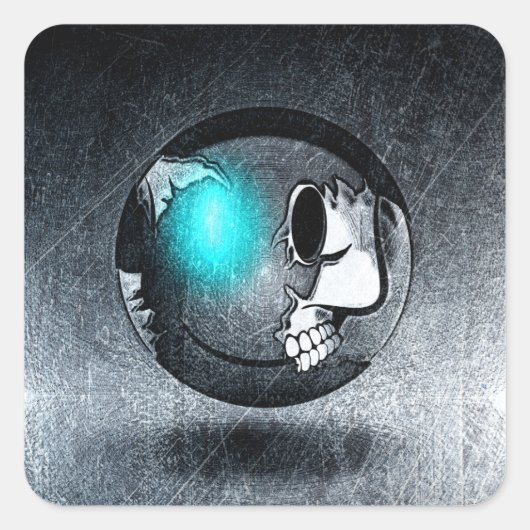 Sticker Carré Walkermoji Vintage (Voorkant)
