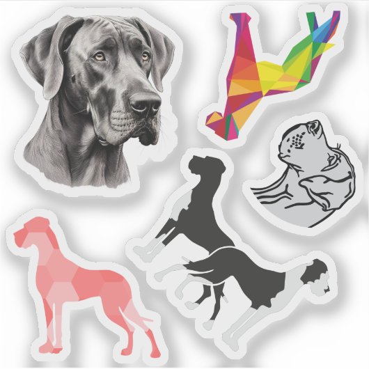 Sticker Carsticker Great Dane Collectie (Voorkant)