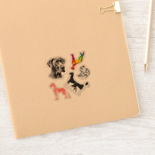 Sticker Carsticker Great Dane Collectie (Notitieboek)