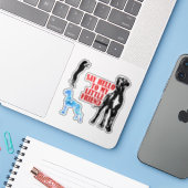 Sticker Carsticker Great Dane Collectie (Laptop met iPhone)