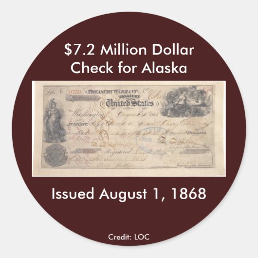 Sticker / Check voor Alaska (Voorkant)