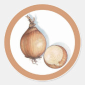 Sticker cirkellabels voor uiensmaak (Voorkant)