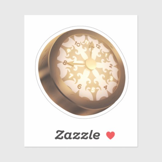 Sticker Clock Steampunk Scrapbook (Vel)