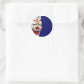 Sticker Clown geschilderd gezicht leuk Happy Expre (Tas)