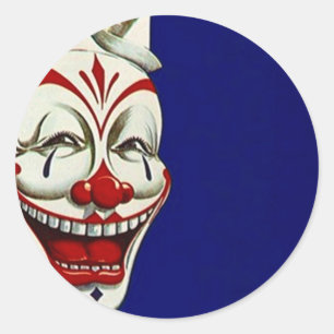 Sticker Clown geschilderd gezicht leuk Happy Expre