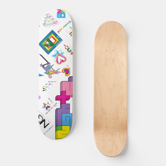 Sticker [CMYK/RNBW] Skateboard (Voorkant)