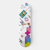 Sticker [CMYK/RNBW] Skateboard (Voorkant)