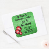 Sticker collectie 12 Favoriete karolen - 10 (Envelop)