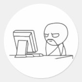 Sticker Computer Guy Meme (Voorkant)