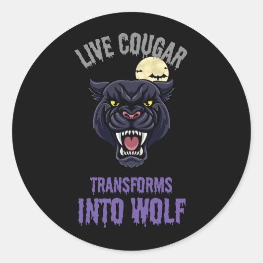 sticker cougar live  (Voorkant)
