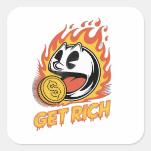 sticker custom design op glas