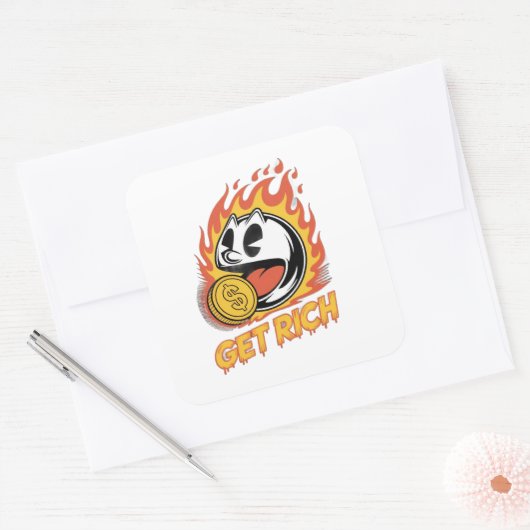 sticker custom design op glas (Envelop)