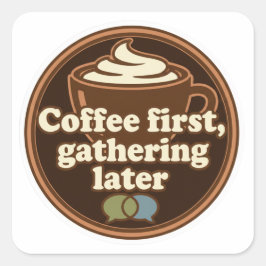 Sticker Dagelijkse Ritual Coffee Lover