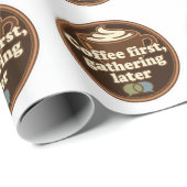 Sticker Dagelijkse Ritual Coffee Lover Cadeaupapier (Rol Hoek)