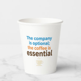 Sticker Dagelijkse Ritual van een Koffieliefhebber Papieren Bekers
