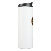 Sticker Dagelijkse Ritual van een Koffieliefhebber Thermosbeker (Gedraaid links)