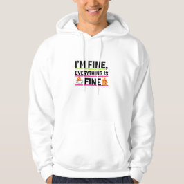 Sticker Dagelijkse Ritueel voor Koffieliefhebbers Hoodie