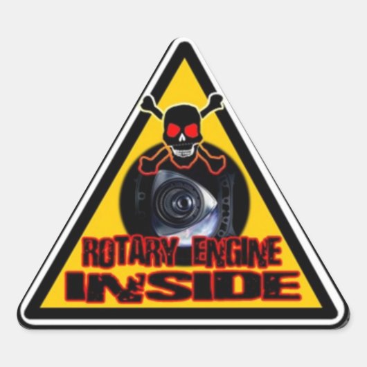 STICKER DANGER ROTARY (Voorkant)
