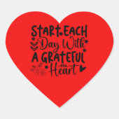 Sticker 'Dankbaar hart' (Voorkant)