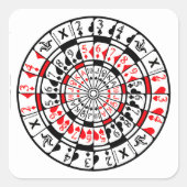 Sticker Dartboard Card Design (Voorkant)