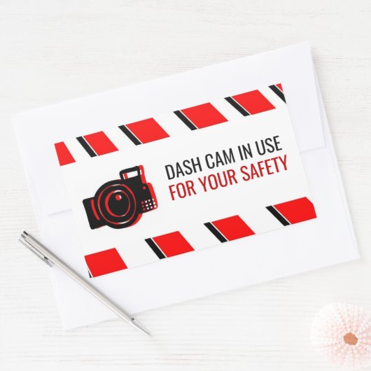 sticker 'Dash Cam in Use' (Envelop)