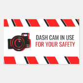sticker 'Dash Cam in Use' (Voorkant)