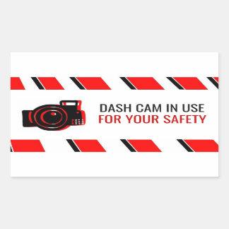 sticker 'Dash Cam in Use'