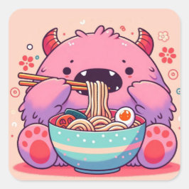 Sticker "De roodbruine tijger van noedels"