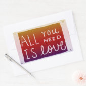 Sticker Decal Alles wat je nodig hebt is liefde (Envelop)