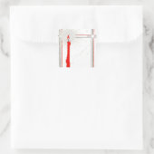 Sticker  deco kerstkaars in raam (Tas)