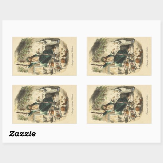 Sticker Derde bezoeker van Scrooge (Vel)