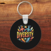 Sticker Design Trending Diversity Sticker Sleutelhanger (Voorkant)