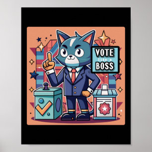 Sticker Design Trending Stem Als Een Baas Sticker Poster