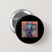 Sticker Design Trending Stem Als Een Baas Sticker Ronde Button 5,7 Cm (Voorkant /achterkant)