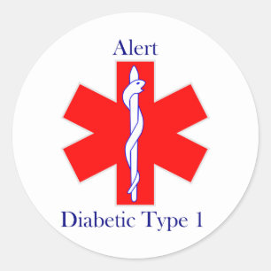 Sticker Diabetisch type 1