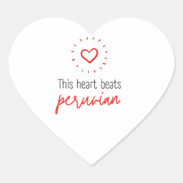 Sticker: Dit hart klopt Peruaans Sticker