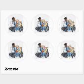 Sticker Dokter die Oudere Persoon Verzorgd (Vel)