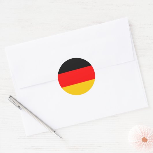 Sticker Duitse vlag (Envelop)