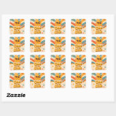 Sticker Eerste Reis Rond de Zon (Vel)