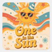 Sticker Eerste Reis Rond de Zon (Voorkant)
