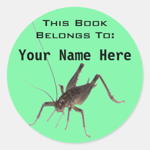 Sticker eigenaar van cricket Book (#5)