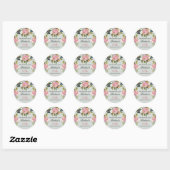 STICKER Elegante handgeschilderde bloemen 85ste ve (Vel)