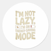 Sticker Energiebesparingsmodus Grappig (Voorkant)