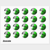 sticker ES paintball green (Vel)
